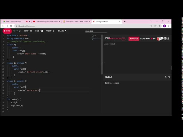 OOPs-14 Operator Overloading & function overriding .