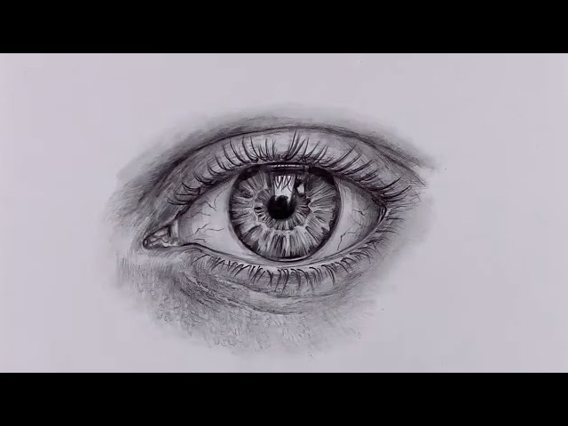 How to Draw a Realistic Eye with Pencil | Detailed Shading Tutorial