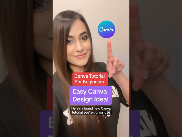 Canva Tutorial For Beginners - Easy Canva Design Idea! 💡 #canvatips #canvatutorial