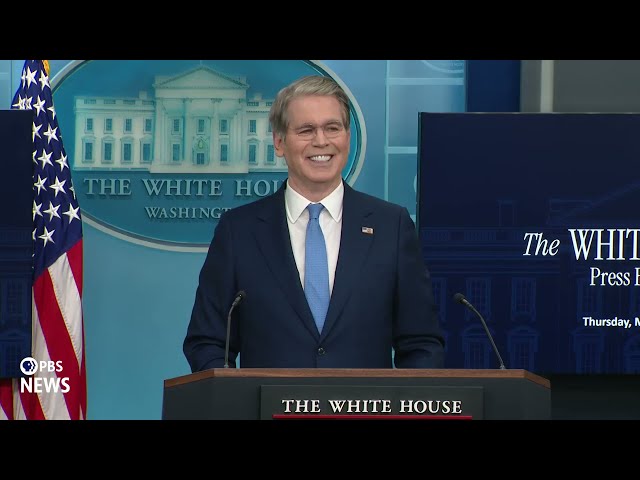 WATCH: Asked if he asked new Fed chair to lower interest rates, Bessent says he never asked Powell