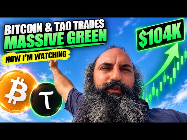 BITCOIN & TAO TRADES MASSIVE GREEN, NOW I’M WATCHING $104K