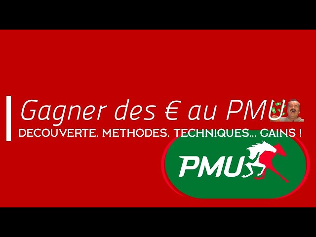 Gagner au PMU c'est possible ? Je vous explique tout !