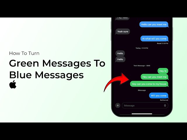 How To Turn Green Messages On iPhone To Blue Messages?