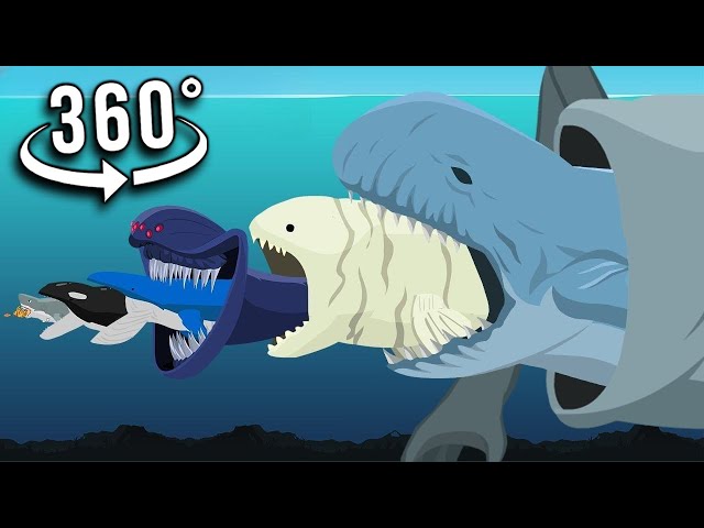 360° VR Fish Eat Fish | Monster Animation