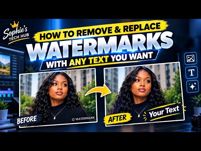 REMOVE ANY WATERMARK & REPLACE IT WITH YOUR OWN TEXT IN 14 MINUTES