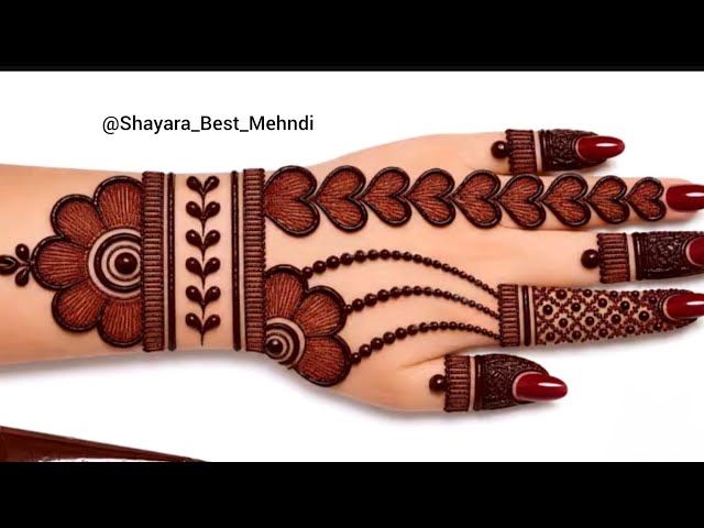 🌿Kajari Teej Special Mehndi Design | Teej Mehandi Ka Design | Very Simple back  mehndi| Teej mehedi 