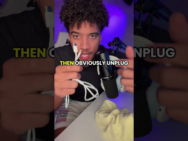 Do this to your nasty charging cable