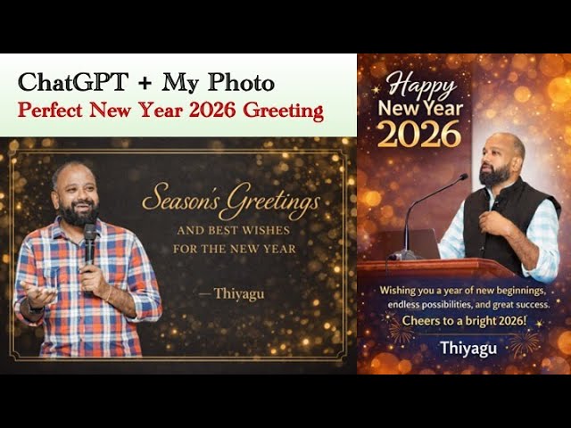 ChatGPT + My Photo = Perfect New Year 2026 Greeting 🔥