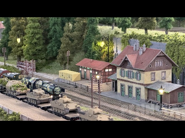 Ein kleines Modellbahn-Kunstwerk aus China: Eine deutsche Spur N Modelleisenbahn von Yehui Deng
