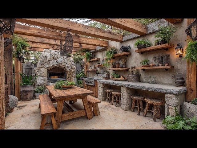 Creating a Stunning Rustic Outdoor Kitchen in Small Spaces