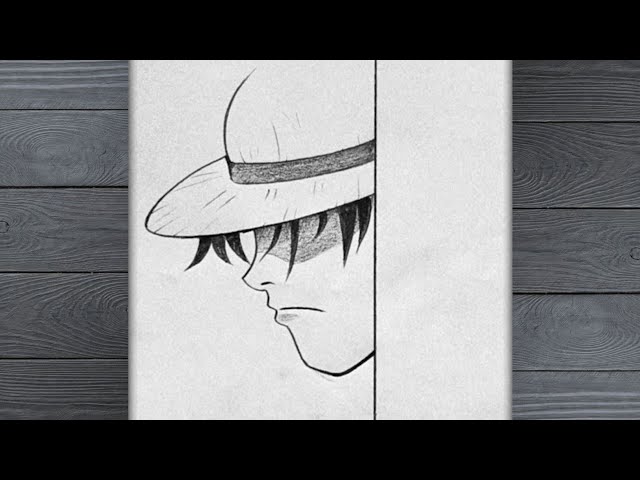 Easy Anime Drawing Tutorial | Monkey D. Luffy | Step-by-Step 🔥 #anime 
