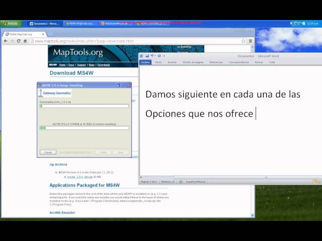 1. Curso MapServer - Instalación de Mapserver en Windows