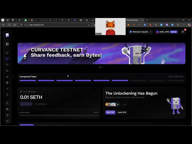 CURVANCE INCENTIVIZE TESTNET TUTORIAL    ..              HOW TO EARN BYTE ON CONVERSE