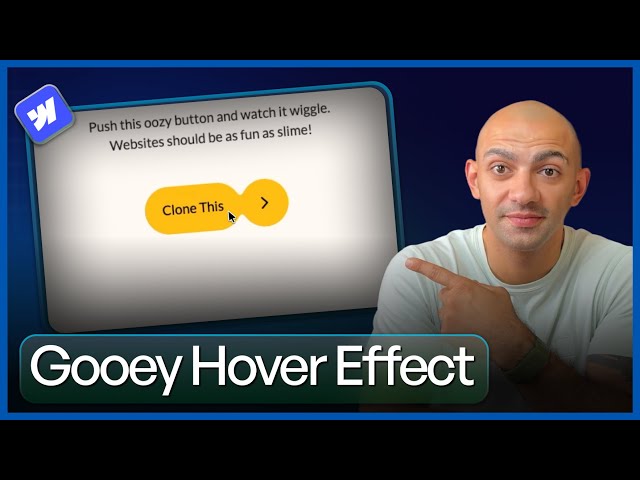 Create Gooey Button Hover Effect in Webflow EASY!