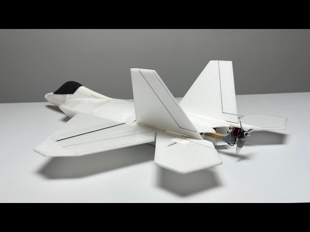 DIY Depron F-22 Raptor RC Jet: Build Guide & Maiden Flight #f22 #rcplane