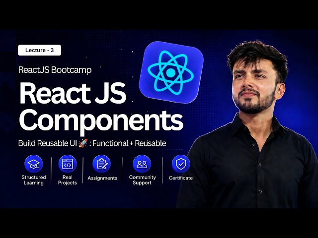 React Components Explained 🚀 | Functional & Reusable Components | ReactJS Bootcamp Day 3