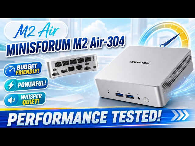 MINISFORUM M2 Air-304 Review – The Ultimate Budget Work & Media Mini PC! #minisforum