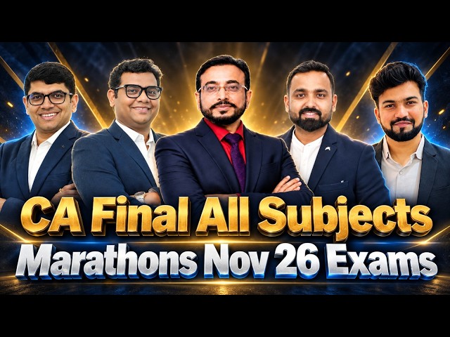 CA Final Nov 26 All Subjects Marathons: Online + Face to Face Pune | Boost Your Preparation