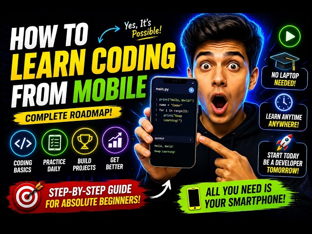 How to learn coding from mobile