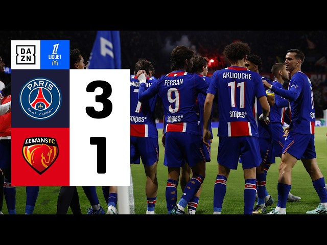 Paris Saint-Germain vs Le Mans (3-1) | Summary and goals | Ligue 1 Highlights