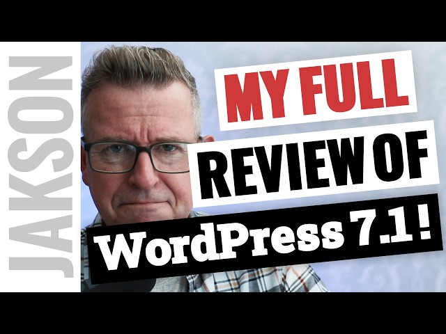 WordPress 7.1 is here! My FULL review of the amazing new features! 🔥
