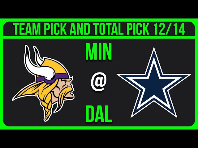 Vikings vs Cowboys Sunday Night Football Picks | NFL Picks Today 12/14/25 NFL Week 15 Picks