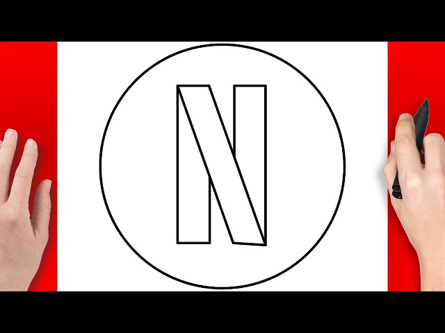 How To Draw Netflix Logo - Step By Step Drawing Tutorial