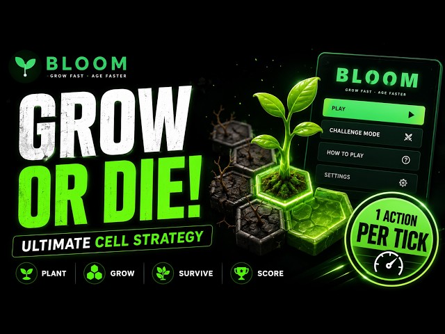 Bloom Mini Game Project Demo | HTML CSS JavaScript Source Code