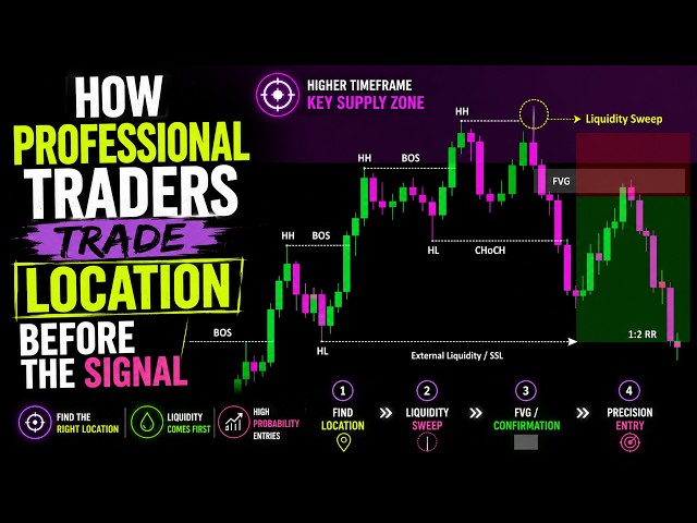 How Professional Traders Trade Location Before the Signal #trading #SMC #priceaction