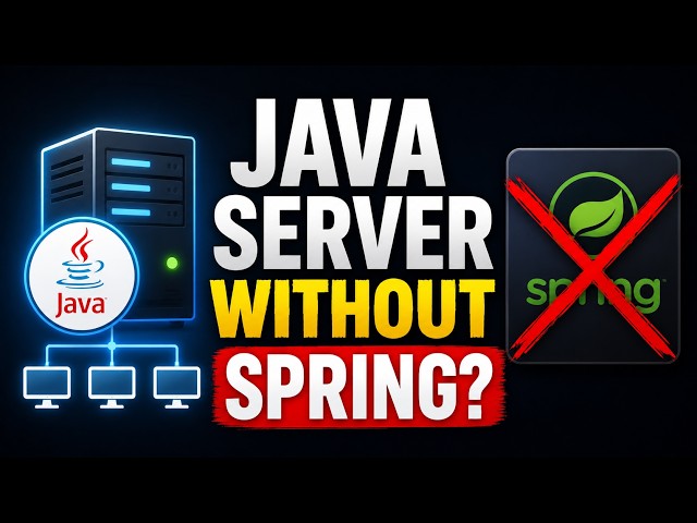 Can Java Create a Server Without Spring? Build It with Plain Java