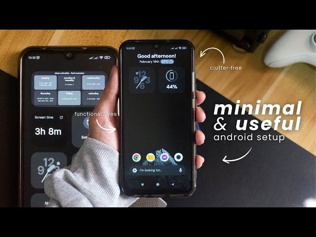 how to make your phone aesthetic and minimal (useful android setup)