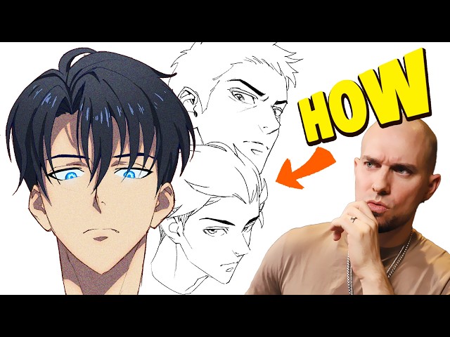 HOW TO DRAW ANIME FACES from any angle | YTartschool