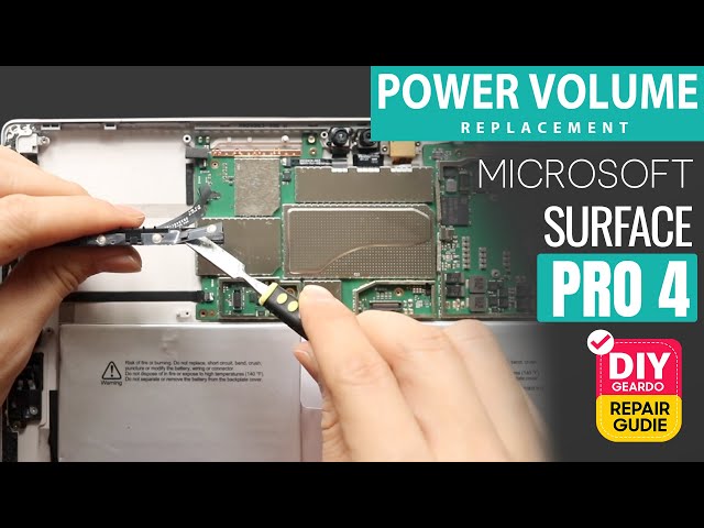 Microsoft Surface Pro 4 Power Volume Button Flex Replacement
