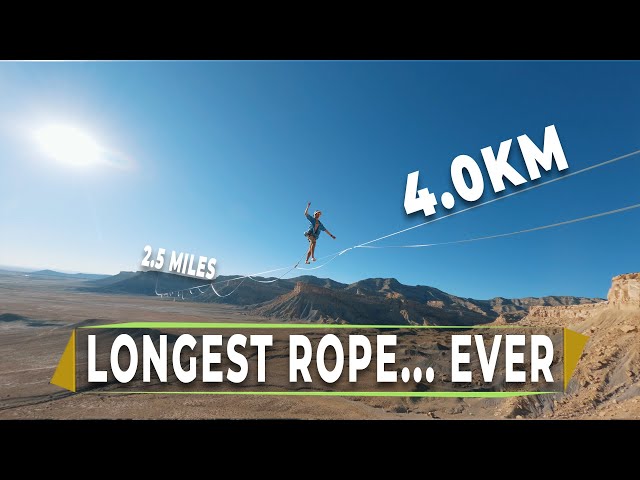 We set up the longest rope in the world