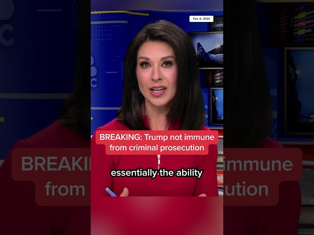 Donald Trump is denied immunity