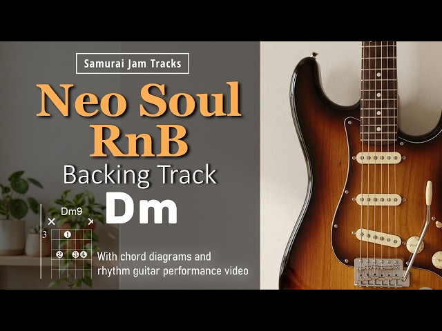 Neo Soul RnB Guitar Backing Track in Dm – Chill Groove 90BPM