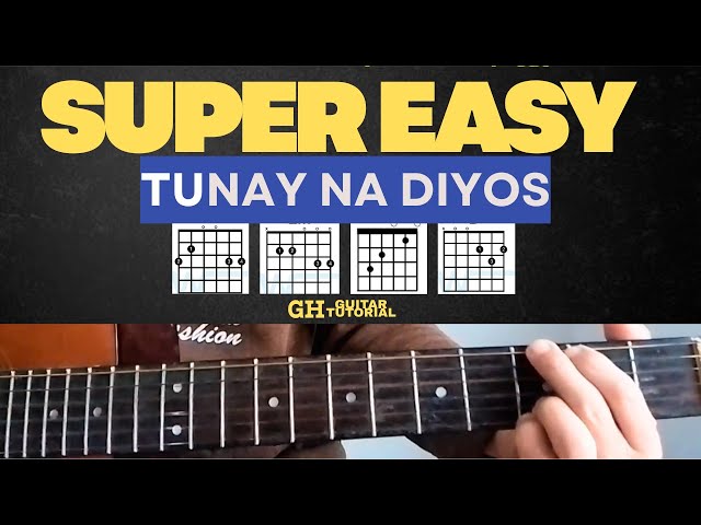 Tunay na Diyos: Worship Guitar tutorial for beginner only
