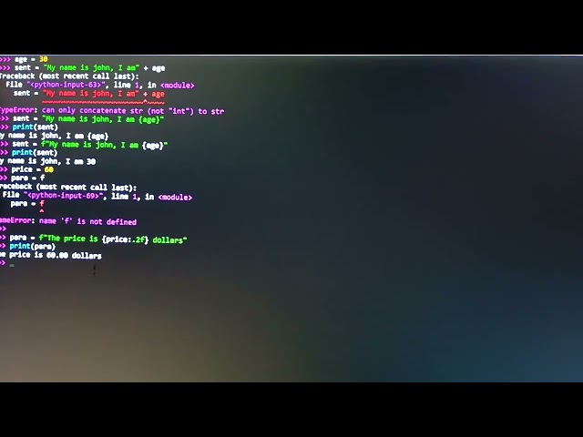Python - Format - Strings