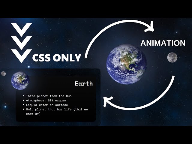 Transitions in space - HTML & CSS / CSS Animation