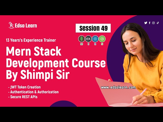 JWT Token Creation | Authentication & Authorization | Secure REST APIs | Session 49 | Edso Learn