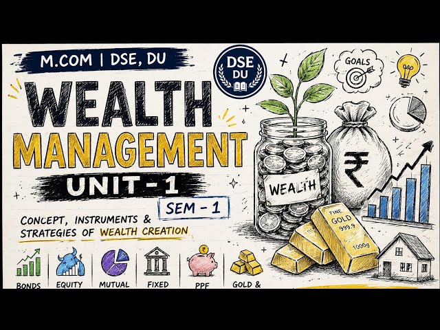 Unit I: Wealth Management  | M.com | DSE | SEM-1 | DU