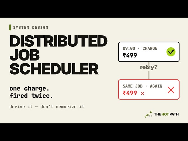 Design a Distributed Job Scheduler — System Design Interview