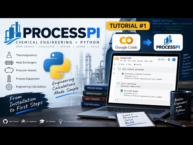 ProcessPI: Open-Source Chemical Engineering Software | Installation & Introduction