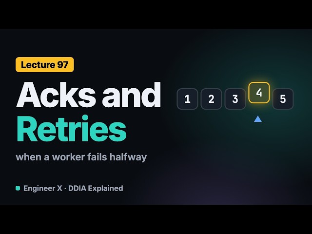 Message Acknowledgments, Retries and Ordering Explained | DDIA Explained L97