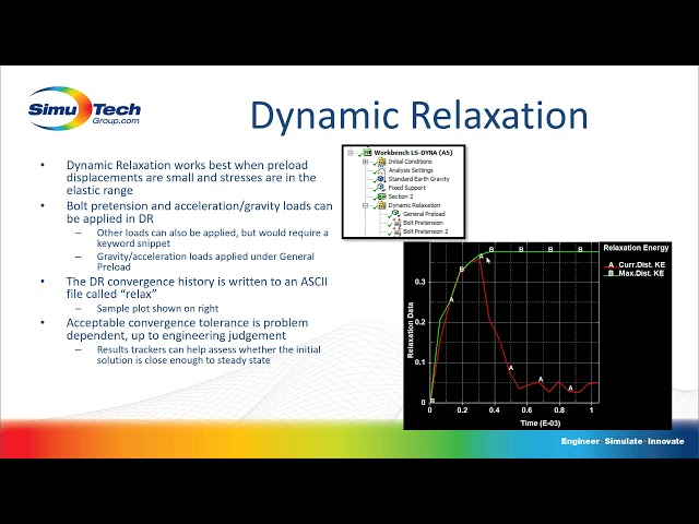 Using Dynamic Relaxation to Generate Preload in Ansys LS-DYNA