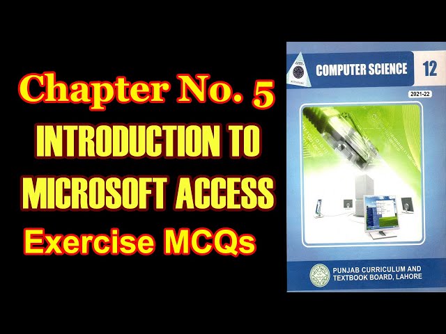12th Class Computer Science Chapter 5 MCQs || 12th Class Computer Chapter 5 MCQs