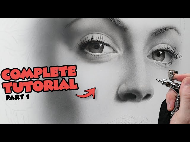 Painting Black & White Portraits | An AIRBRUSH Tutorial
