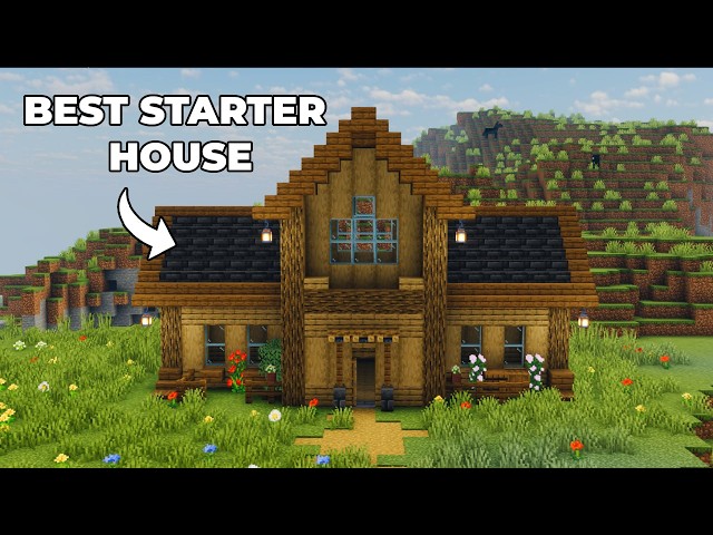 Minecraft Cozy Survival House Tutorial | Simple Starter House Build (1.21+)