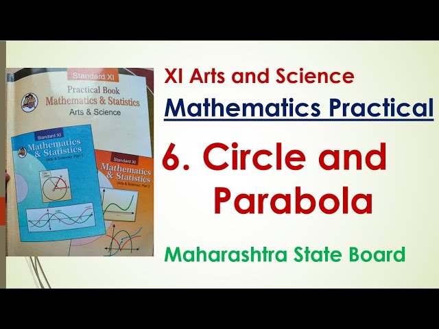 XI Mathematics Practical | 6. Circle and parabola