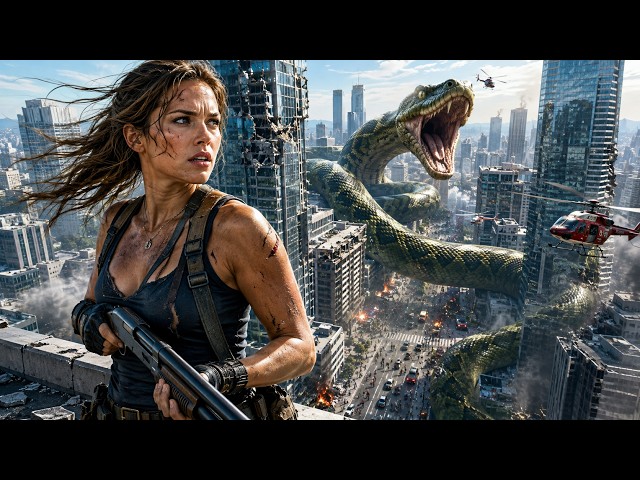 2026 Disaster Movie🎬 A Giant Mutated Python Invades the City, Turning Humans Into Its Prey